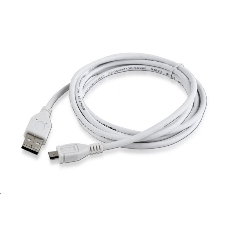 Gembird Cablexpert USB 2.0 --> micro-USB 1.8m, fehér (CCP-MUSB2-AMBM-6-W) (CCP-MUSB2-AMBM-6-W)