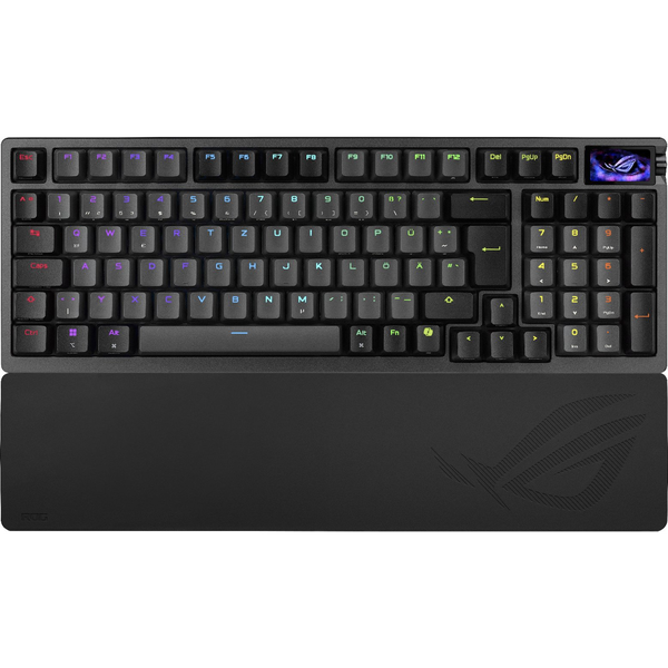 ASUS ROG Azoth 96 HE billentyűzet Játék USB + RF Wireless + Bluetooth QWERTZ Fekete