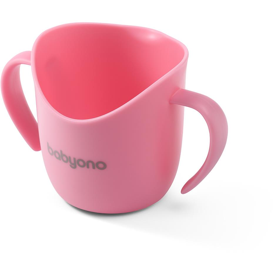 BabyOno ergonomikus tanulópohár 120 ml - rózsaszín (5901435413760)
