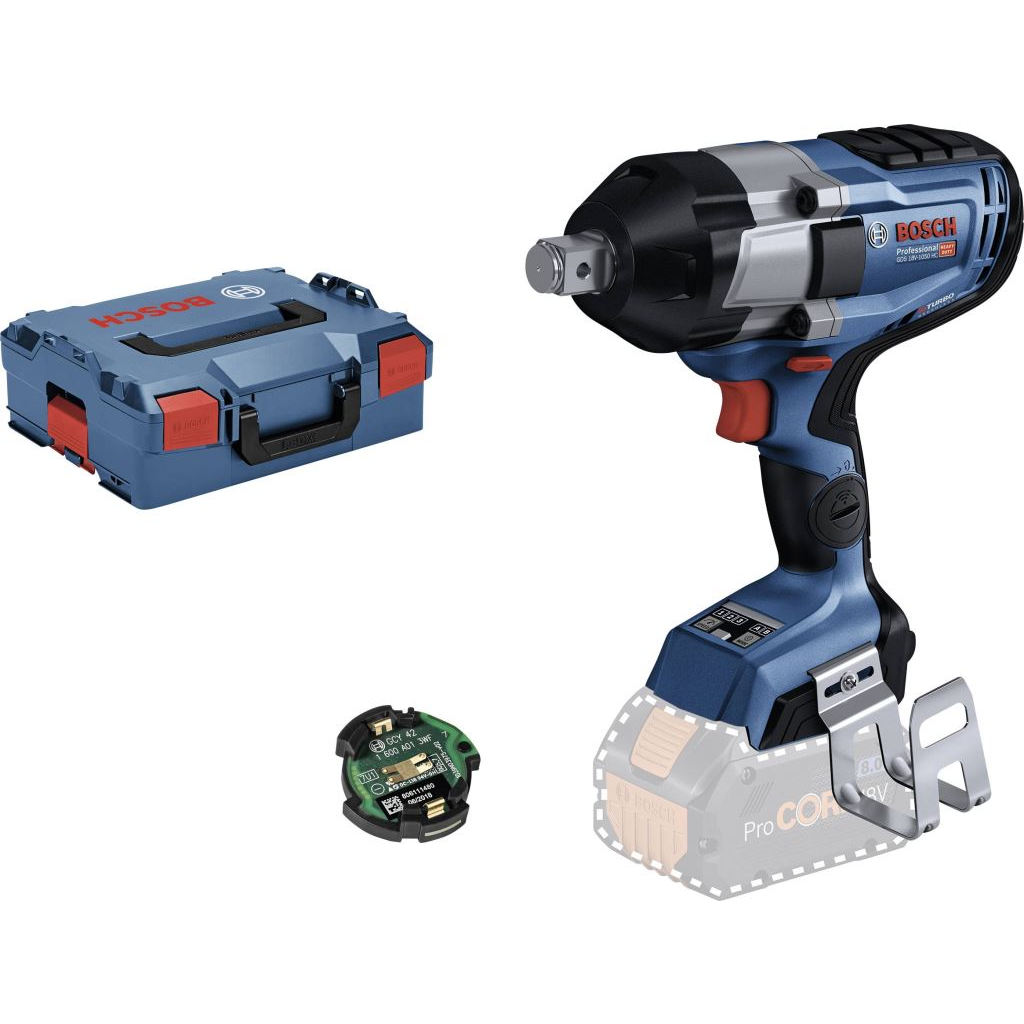 Bosch Professional GDS 18V-1050 HC + GCY 42 akkus ütvecsavarozó akkumulátor nélkül (06019J8201) (06019J8201)