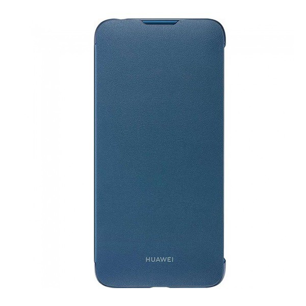 HUAWEI tok álló, bőr hatású (FLIP, oldalra nyíló) KÉK [Huawei Y7 2019 (Y7 Prime 2019)]