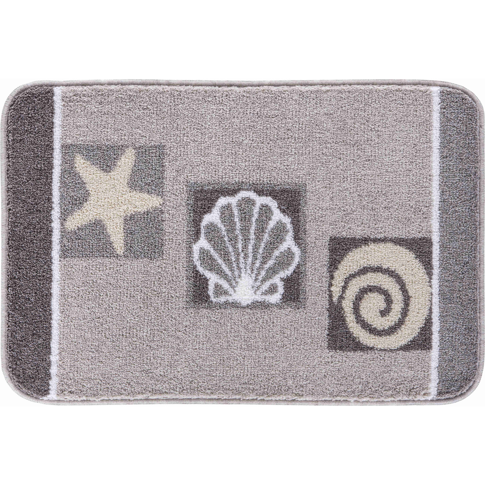 LineaDue AQUATICA Fürdőszobai szőnyeg, 65×115 cm, szürkésbarna (B4113-037001256)