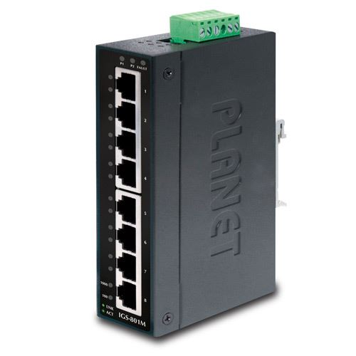 Planet IGS-801M IP30 10/100Mbps 8 portos switch (IGS-801M)