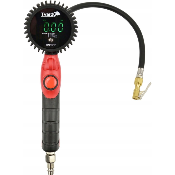 Tvardy Profesjonalny pistolet do pompowania kół z cyfrowym manometrem LED 0-18bar (20)