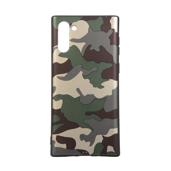 Szilikon telefonvédő (terep minta) ZÖLD [Samsung Galaxy Note 10 (SM-N970F)] (5996457900435)