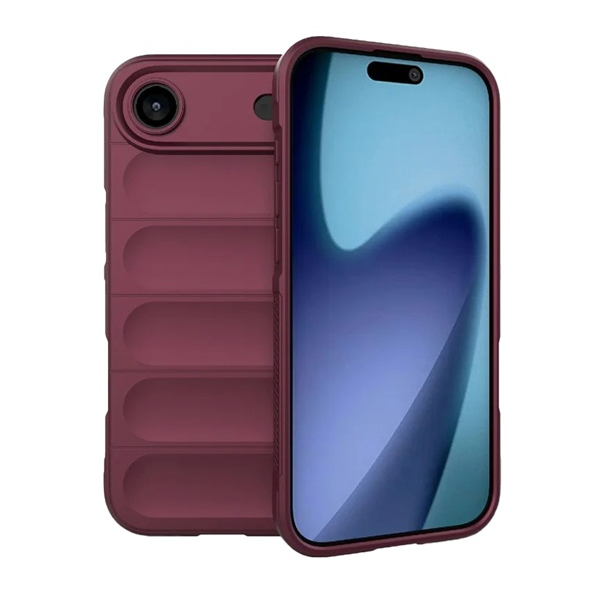 Szilikon telefonvédő (ütésállóság, kameravédő, 3D) BORDÓ Apple iPhone Air "Gigapack csomagolás" (GP-173629)