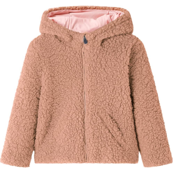 Gyerek kapucnis kabát Teddy Light Cognac 92