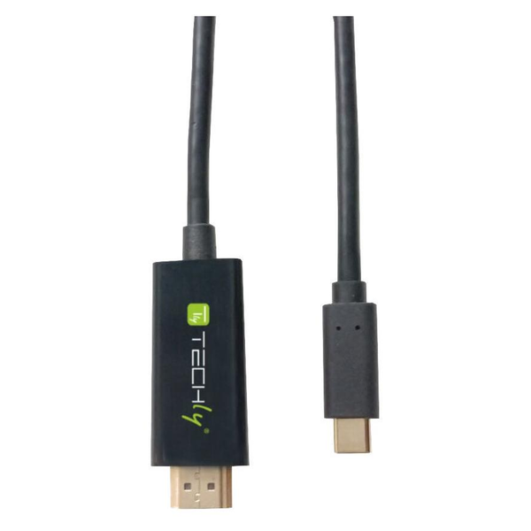 Techly IADAP USBC-HDMI2TY video digitalizáló adapter 3840 x 2160 pixelek Fekete
