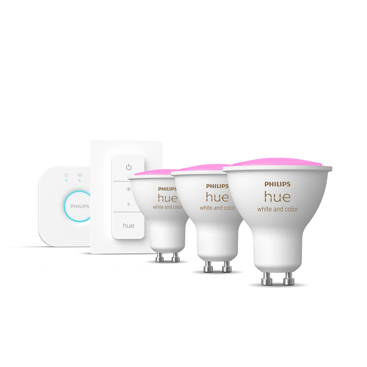 Philips Hue White and colour ambience 8719514340107 intelligens fényerő szabályozás Intelligens világítás készlet Bluetooth/Zigbee Fehér 5,7 W (8719514340107)