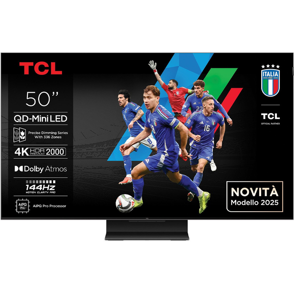 TCL 50C7K телевизор 127 см (50") 4K Ultra HD Smart TV Wi-Fi Металик 2000 cd/m²