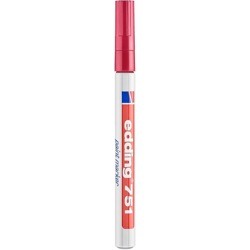 Edding 751 1-2mm Lakkmarker - Piros (4-751002)