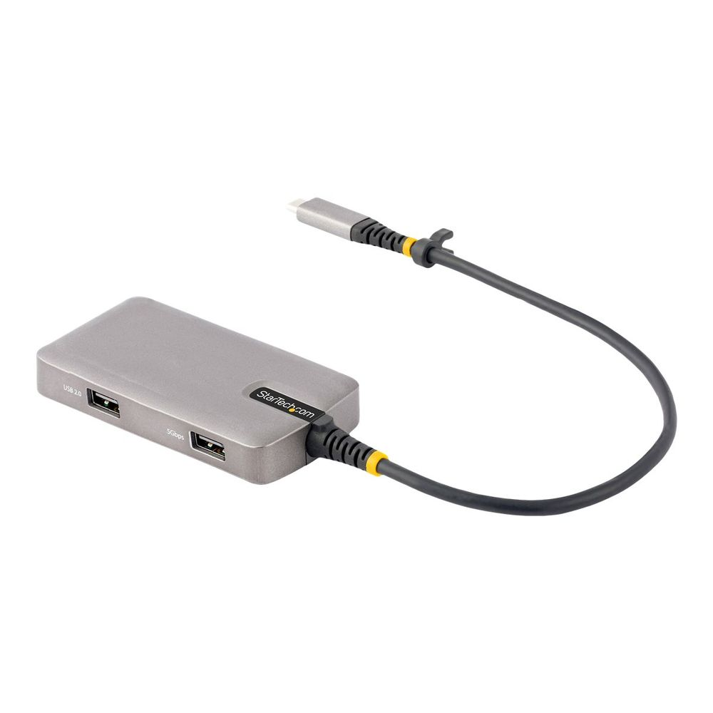 StarTech.com 104B-USBC-MULTIPORT dokovacia stanica a replikátor portov Kábel USB 3.2 Gen 1 (3.1 Gen 1) Type-C Čierna, Strieborná (104B-USBC-MULTIPORT)