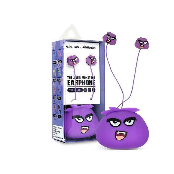 Аудио слушалки, модел Monster, жак 3,5 mm, лилави