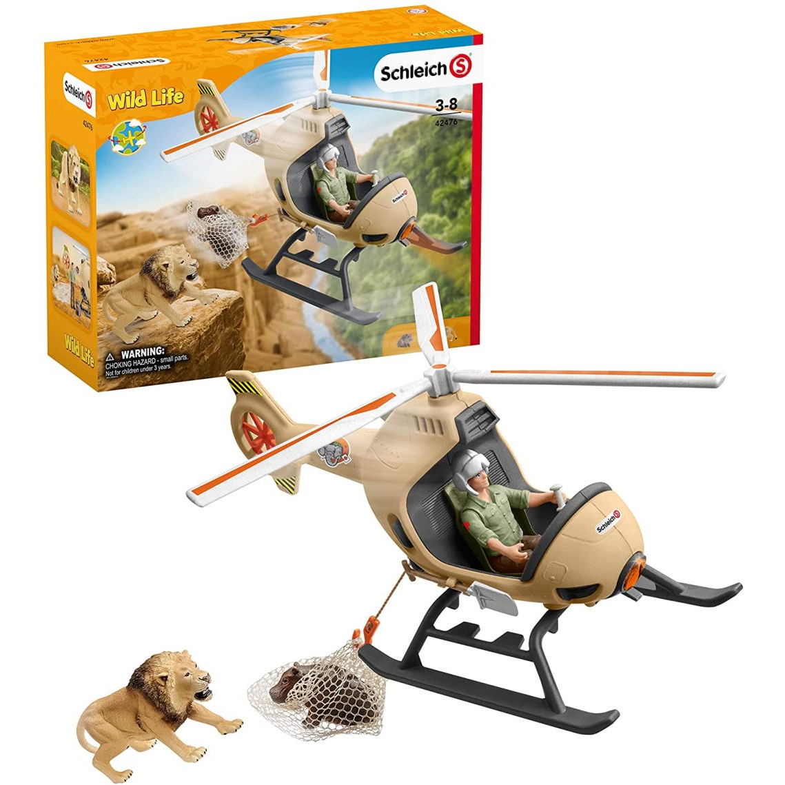 Schleich állatmentő helikopter (42476) (sch42476)