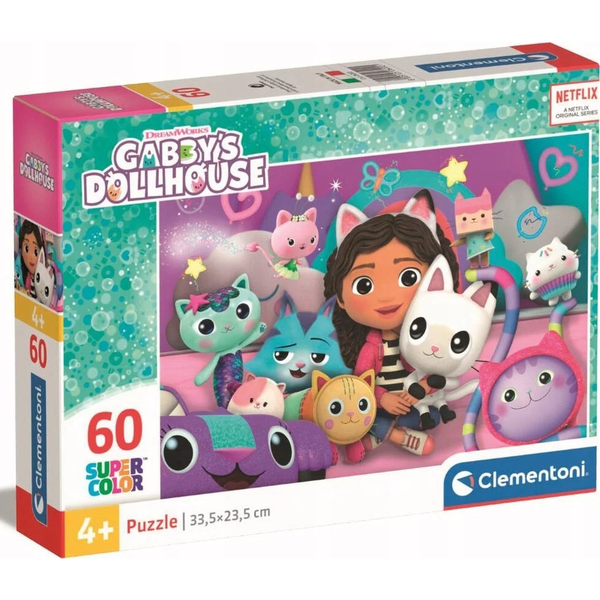 Clementoni Supercolor Gabby's Dollhouse Puzzle 60 pz Cartoni