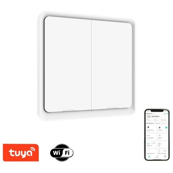 Immax NEO Smart 2 gombos kapcsoló WiFi, 230 V