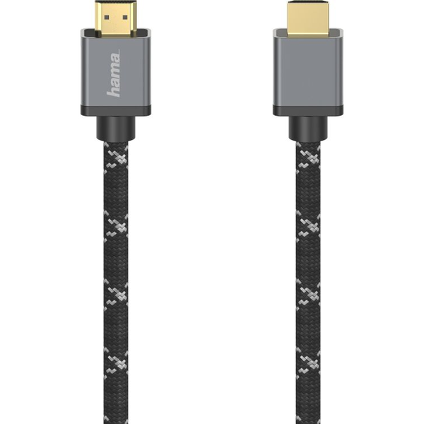 Hama 00205240 HDMI-kabel 3 m HDMI Type A (Standard) Sort, Grå