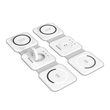 Choetech T588-F mágneses vezeték nélküli töltő 15w fehér (T588-F White)