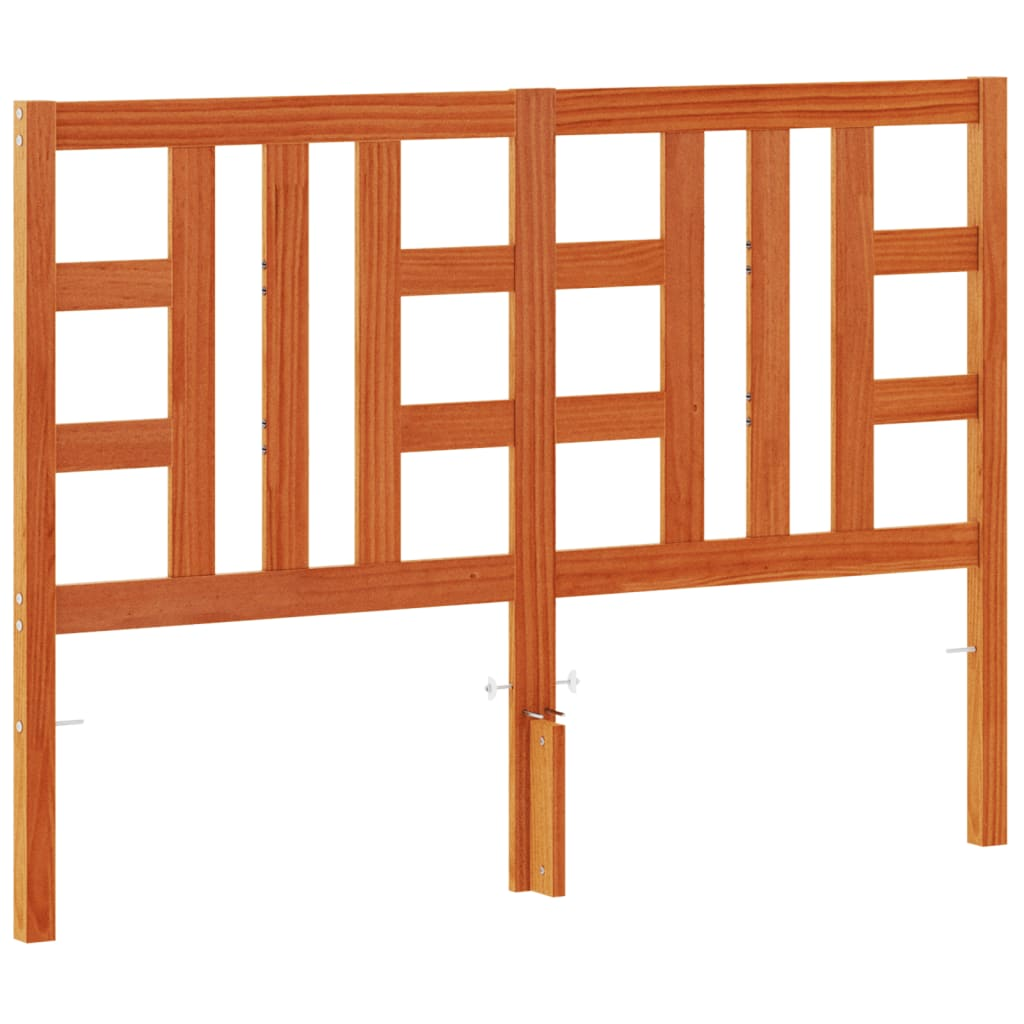 viaszbarna tömör fenyőfa fejtámla 150 cm (844192)