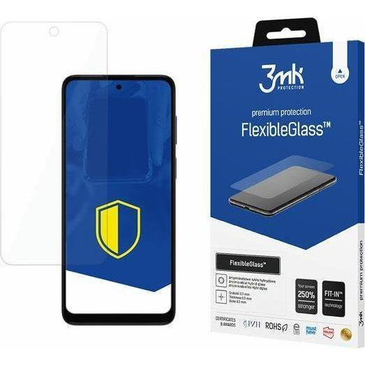 Скрийн филм 3MK FlexibleGlass, за Motorola Moto G22 / Moto E32 / Moto E32s, Хибридна структура, 7H, 0.3 мм, Прозрачен