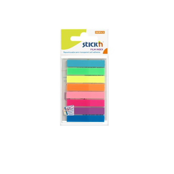 StickN 45x8mm Jelölőcimke - Neon színek (160 lap) (21401)