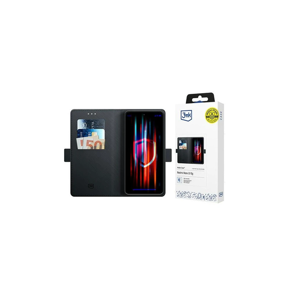 3MK pénztárcás tok Redmi Note 13 5G készülékhez fekete