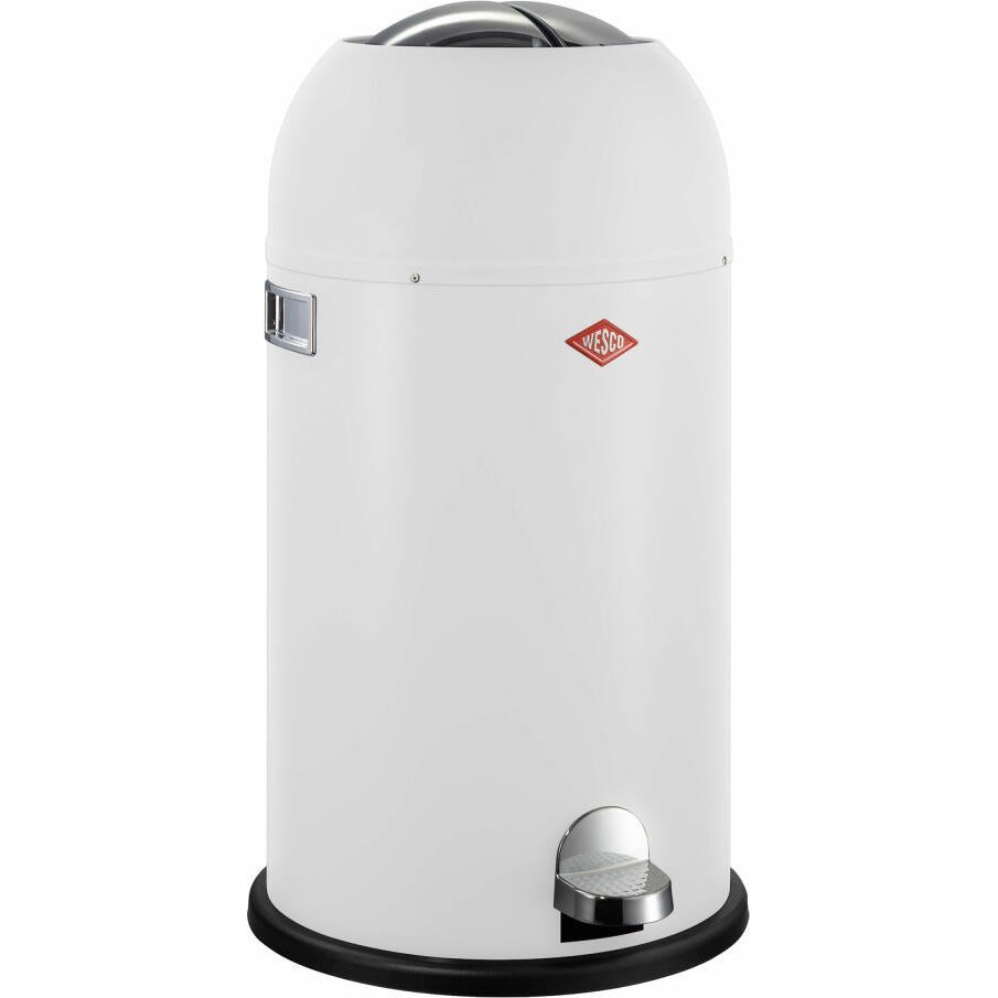 WESCO Kickmaster Soft 33 literes pedálos fém szemetes - Matt fehér (112773)