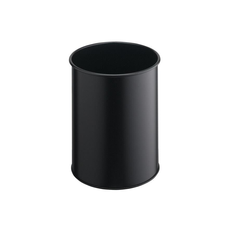 DURABLE Papierkorb Metall rund 15 Liter schwarz (330101) (330101)