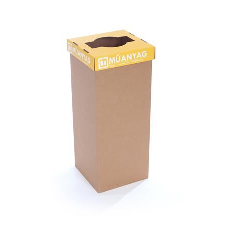 Recobin URE001 Slim újrahasznosított szelektív hulladékgyűjtő 60l sárga