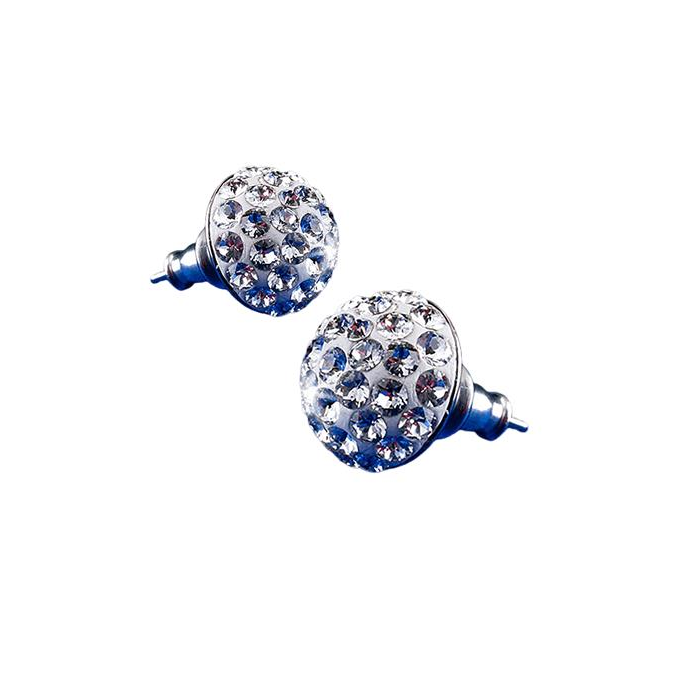 Art Crystella Fülbevaló félgömb natúr fehér SWAROVSKI® kristállyal (1800XFG001)