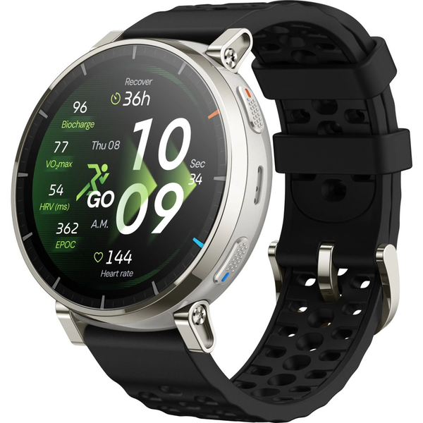 Amazfit Active 3 3,35 cm (1.32") AMOLED Digital 466 x 466 pixel Berøringsskærm Guld GPS (satellit)