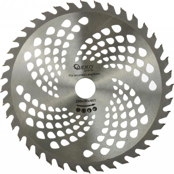  Geko TARCZA DO DREWNA 250X30X40T(OTWORY) (50) G78136 GEKO