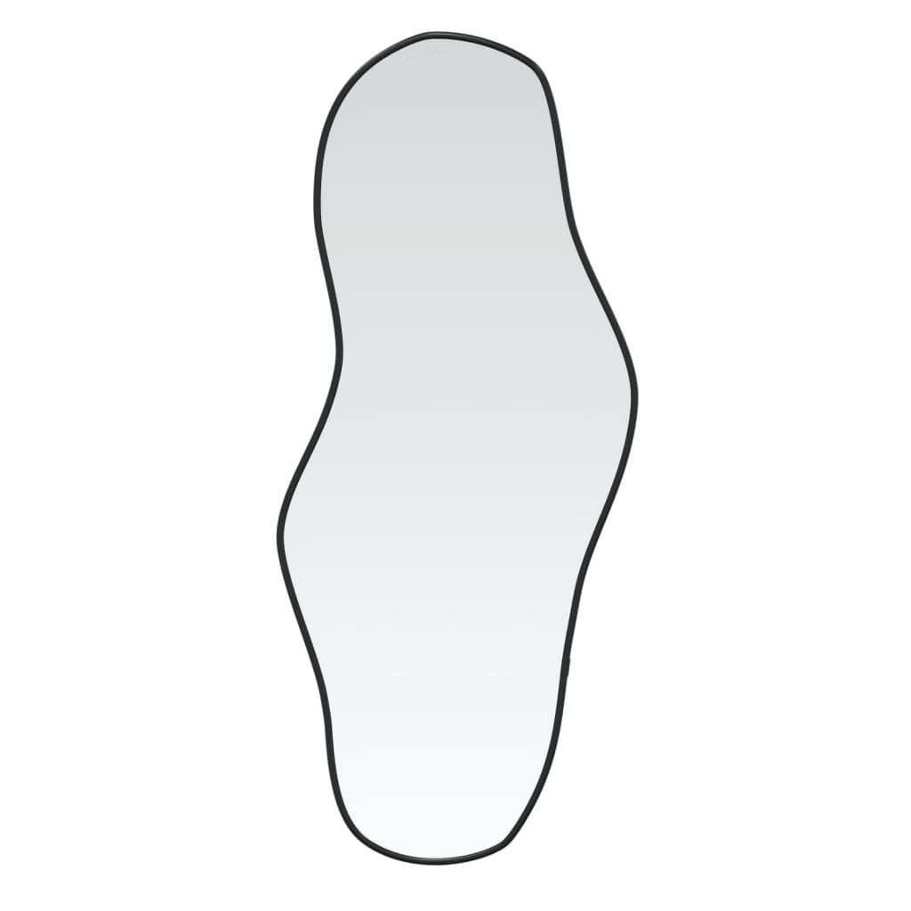 fekete falitükör 90x40 cm (348267)