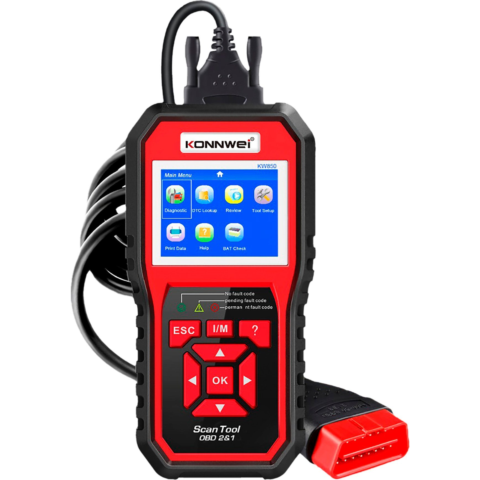 Konnwei KW850 Diagnosztikai Mérőműszer, OBD2 Szkenner (KW850)