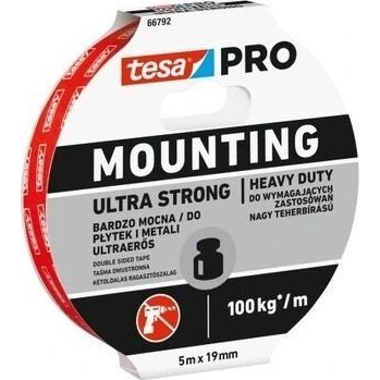 Oboustranná montážna páska Tesa Mounting PRO biela 19mm x 1,5m