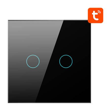 Avatto ZTS02-EU-B2 TUYA világításkapcsoló fekete (ZTS02-EU-B2)