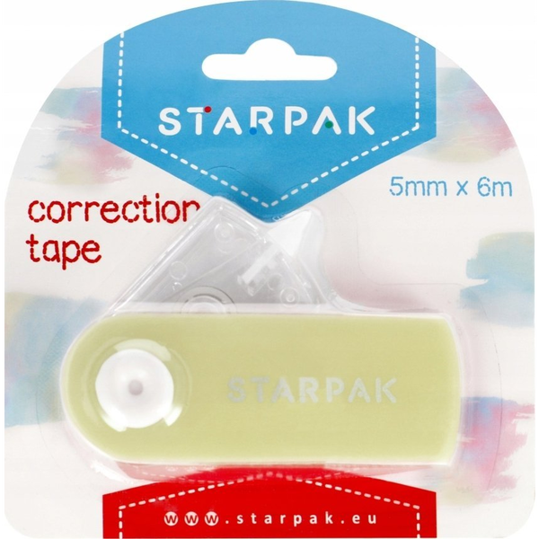  Starpak KOREKTOR W TASMIE 5MMX6MB PAST ZOL STK 12/432PG