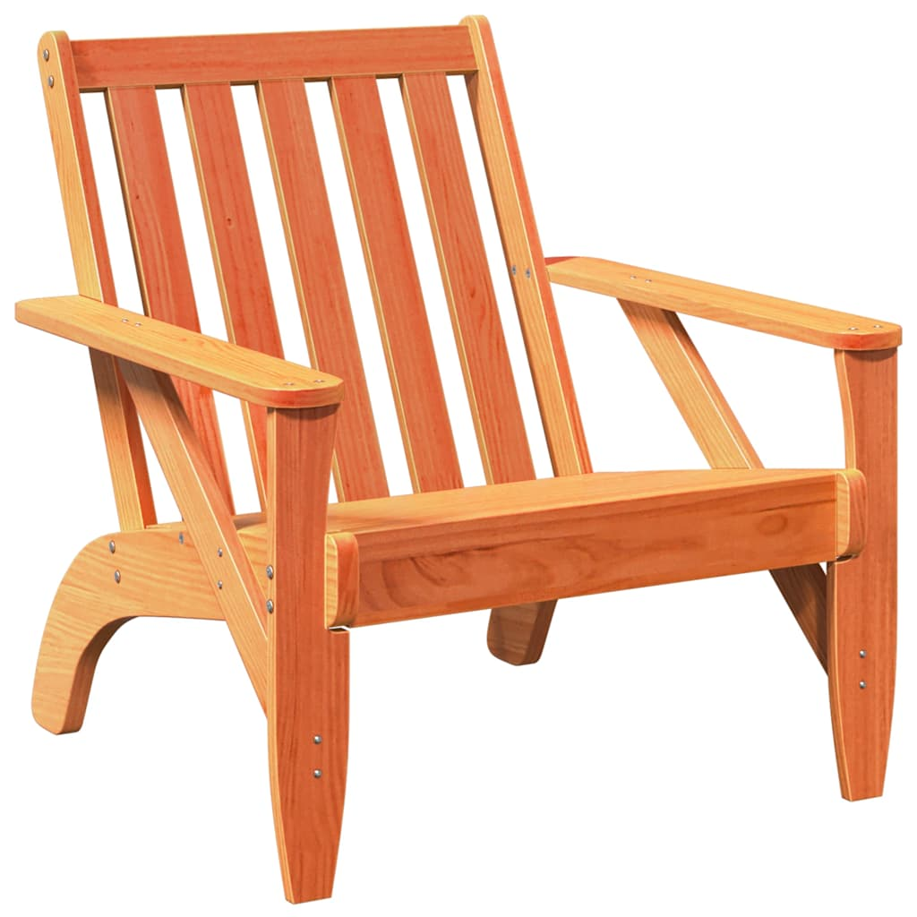 Kerti adirondack szék viaszbarna 75x77x77 cm tömör fa fenyőfa (859329)