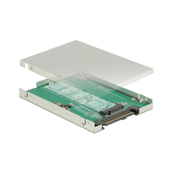 DELOCK Adapter U.2 Mini SAS HD -> M.2 NGFF Key M mit 2.5"