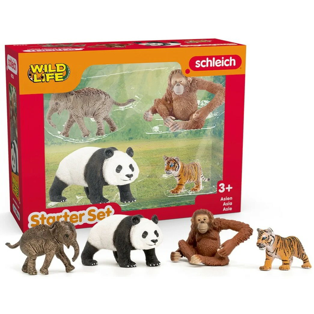 Schleich 42736 Wild Life Ázsia vadállat készlet kezdő csomag játékfigura (42736)