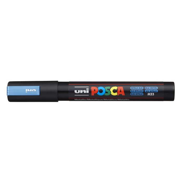 Uni Posca PC-5M 1,8-2,5mm Dekormarker - Metálkék (2UPC5MMK)