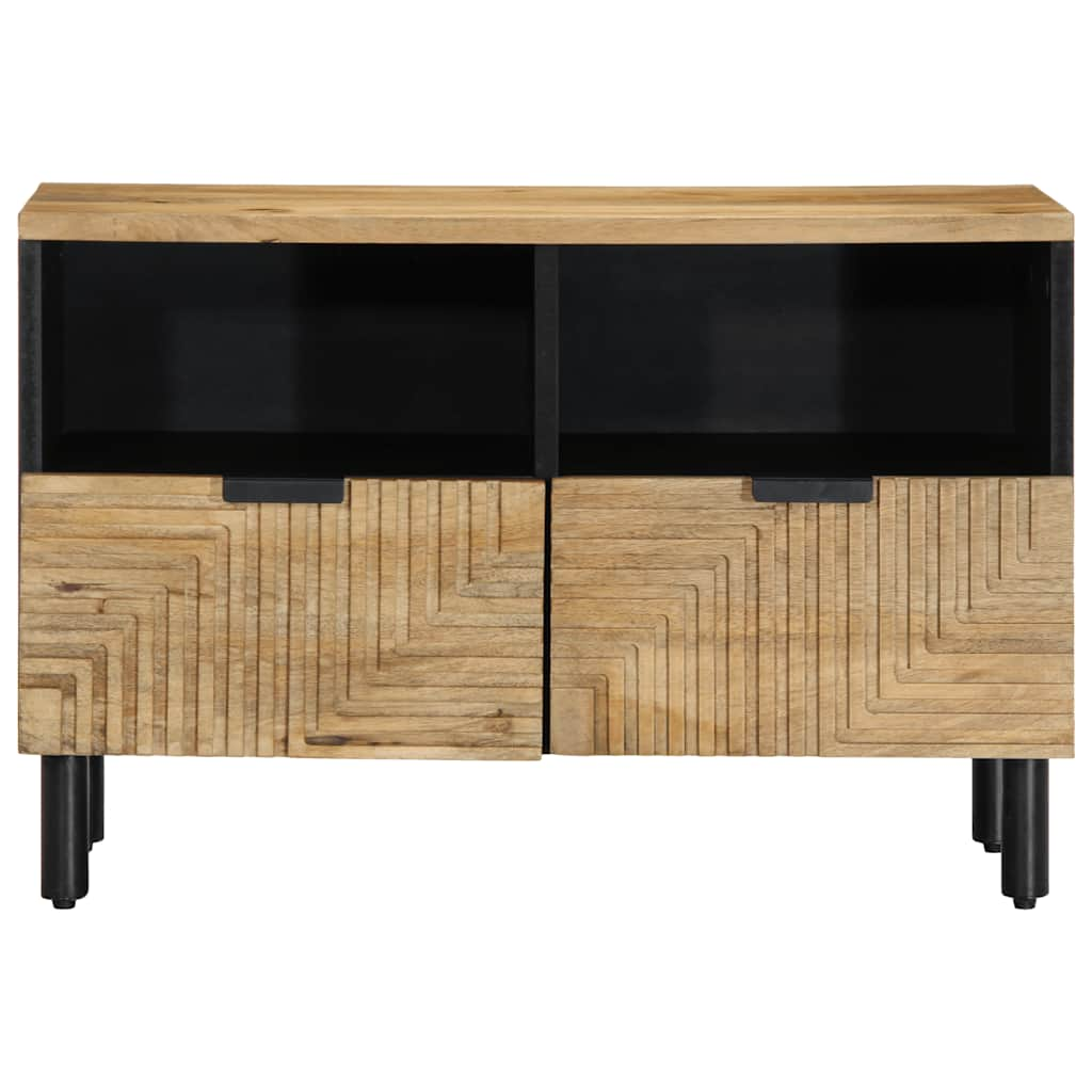 barna tömör mangófa TV-szekrény 70x33x46 cm (4017721)