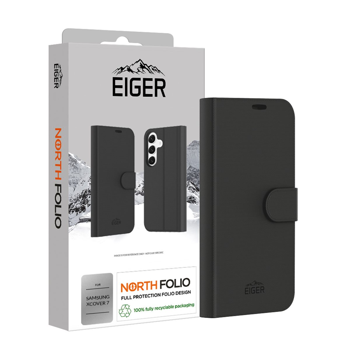 Eiger North Folio Samsung Galaxy Xcover 7 Flip Tok - Fekete (EGCA00591)