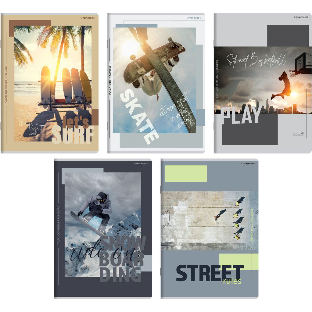 TOP 2000 Poster, A5, vonalas, 60 lapos, vegyes minta, 1 db (60068543)