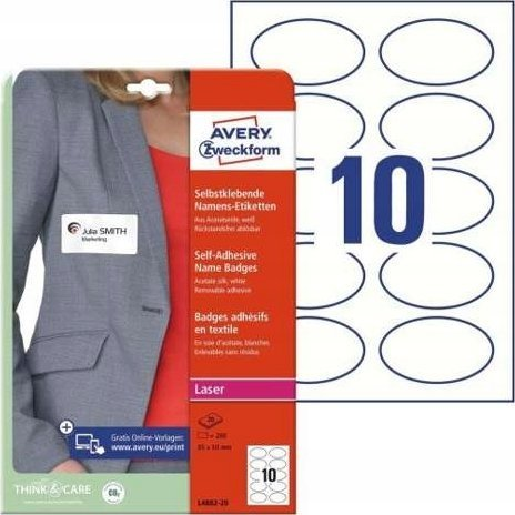 Avery-Zweckform L4882-20 Névtábla Kennzeichnungsetiketten (Sz x Ma) 85 mm x 50 mm 200 db (L4882-20)