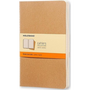 Комплект от 3 бележника Moleskine, Картон/Хартия, 70 g/m2, 13x21 cm, Кафяв