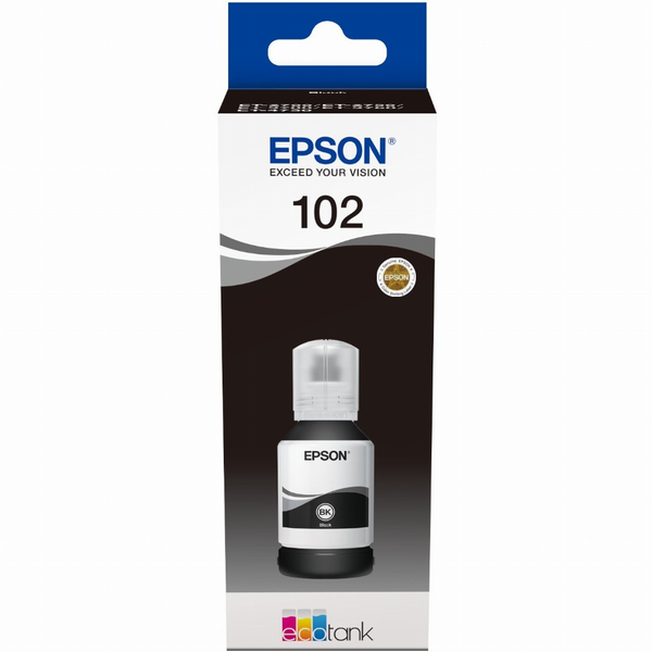 Epson 102 глава и патрон за мастиленоструен принтер 1 броя Оригинал Черен