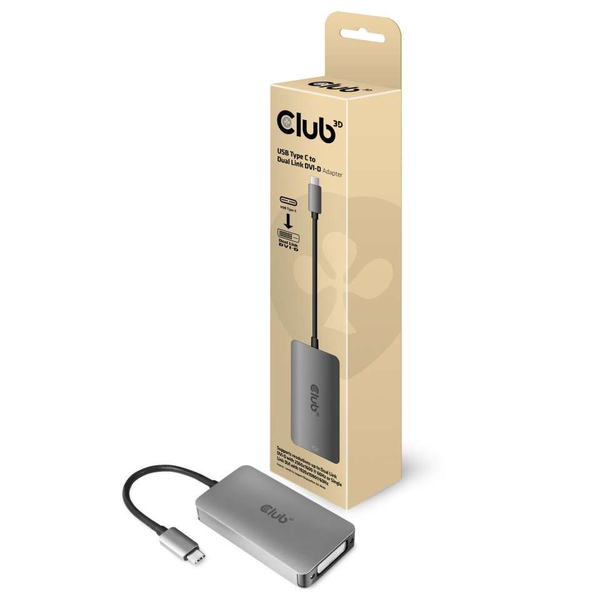 CLUB3D cac-1510 USB C DVI-D Dual link Šedá