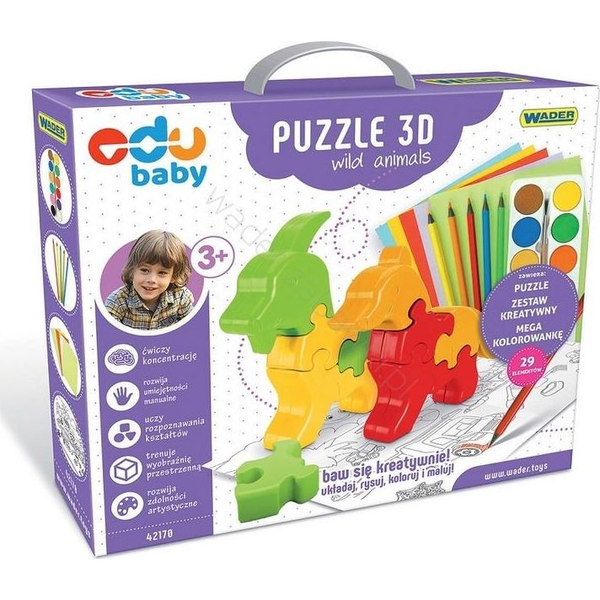  Wader Puzzle Zoo 3D Wild animals