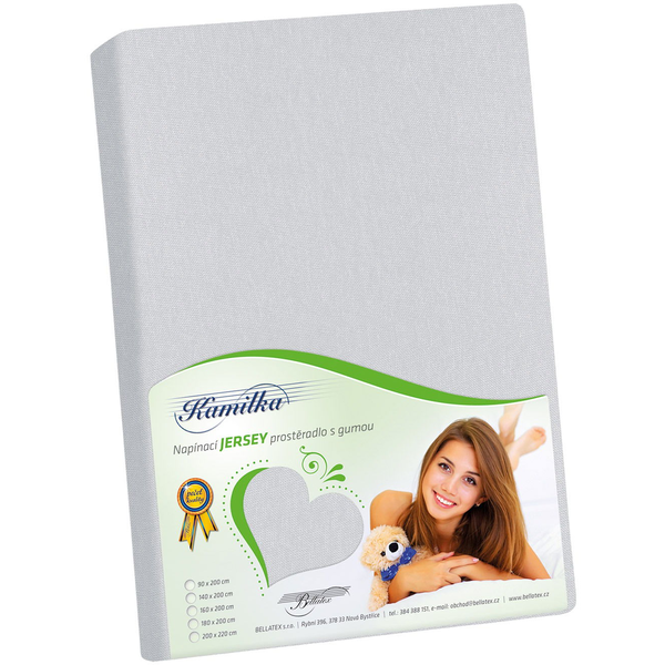 Bellatex Jersey - 120×200 cm - világosszürke